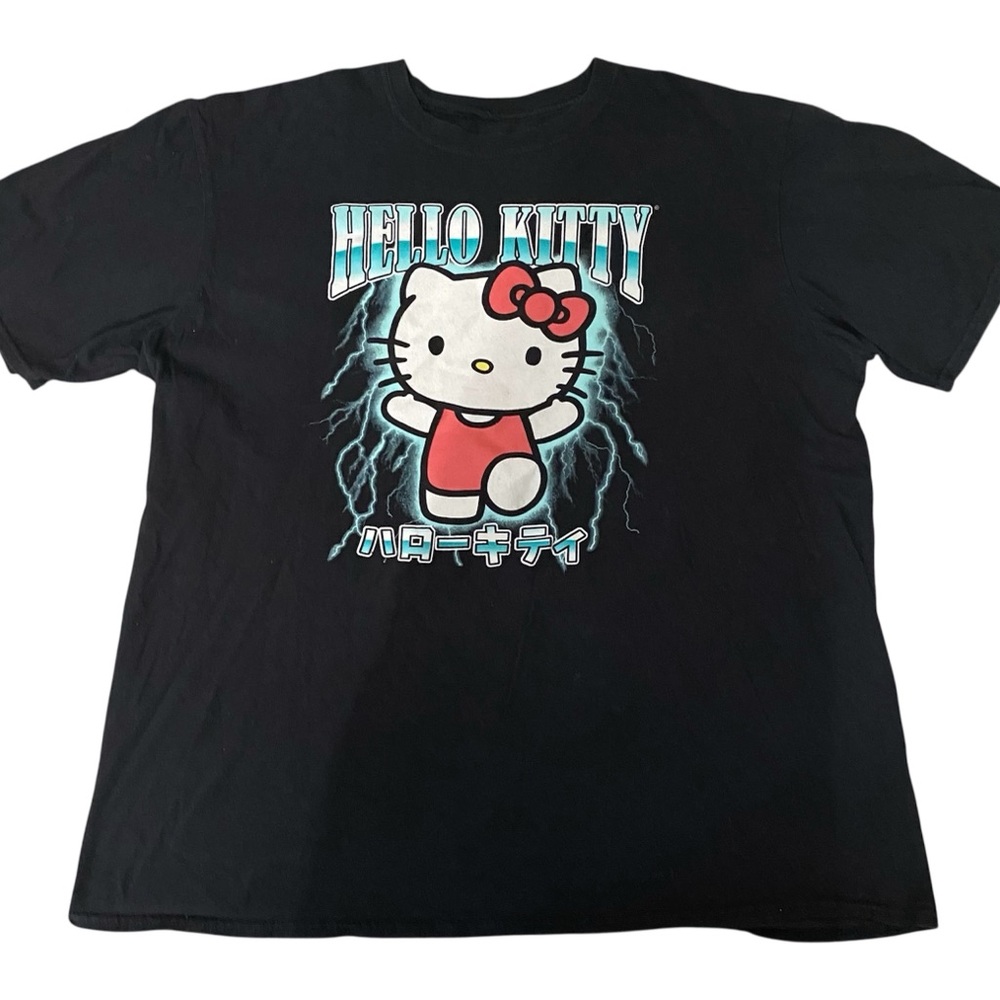 Hello Kitty Black Short Sleeve Tees